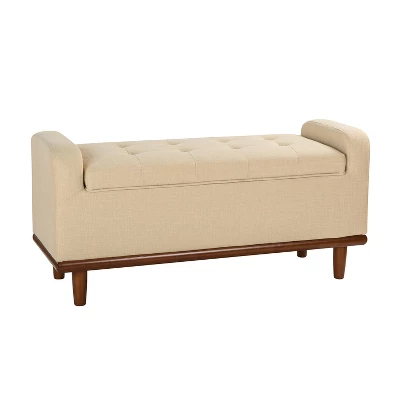 Edgaro Upholstered Storage Bench For Bedroom| ARTFUL LIVING DESIGN 2 Edgaro Upholstered Storage Bench For Bedroom| ARTFUL LIVING DESIGN - Image 2