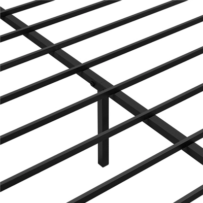 Yaheetech Rustic Metal Platform Bed With Wooden Headboard And Footboard 5 Yaheetech Rustic Metal Platform Bed With Wooden Headboard And Footboard - Image 5