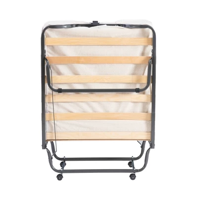 Twin Luxor Folding Bed White - Linon 5 Twin Luxor Folding Bed White - Linon - Image 5