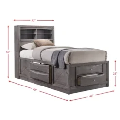 Madison Storage Bed Gray - Picket House Furnishings 9 Madison Storage Bed Gray - Picket House Furnishings -DreamNest Store GUEST a83eba4c 6df4 4631 8d38 80b1f7b54083