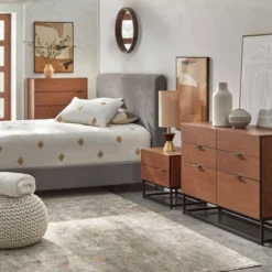 Noble 2 Drawers Nightstand Walnut - Buylateral -DreamNest Store GUEST a840eaf0 9430 468c a65d 021d60944689