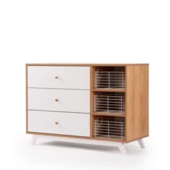 Teen Central Park 3 Drawer Dressers With Shelves - Dadada Baby -DreamNest Store GUEST a86ca941 ef99 4a65 a2da 21ada9c831b8