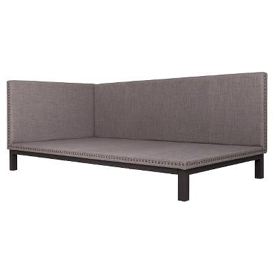 DHP Twin Mid Century Modern Upholstered Daybed Gray - Dorel Home Products 3 DHP Twin Mid Century Modern Upholstered Daybed Gray - Dorel Home Products - Image 3