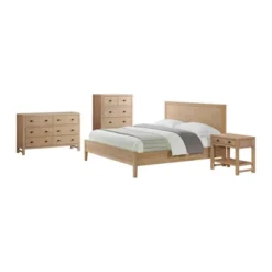 4pc Arden Wood Bedroom Set With 2 Drawer Nightstand With Open Shelf Light Driftwood - Alaterre Furniture 34 4pc Arden Wood Bedroom Set With 2 Drawer Nightstand With Open Shelf Light Driftwood - Alaterre Furniture -DreamNest Store GUEST a8ad76f1 c0ea 4e6b be33 d1f75f995487