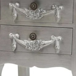 Eliya Brushed Wood 2 Drawer Nightstand Silver - Baxton Studio -DreamNest Store GUEST a8f9b535 483a 48e5 8d6b 291eb69cd333