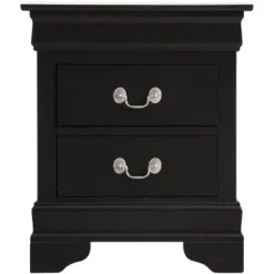 Passion Furniture Louis Philippe 2-Drawer Nightstand (24 In. H X 21 In. W X 16 In. D) 16 Passion Furniture Louis Philippe 2-Drawer Nightstand (24 In. H X 21 In. W X 16 In. D) -DreamNest Store GUEST a991c4b7 daf8 423d a36e d3473ee0f271