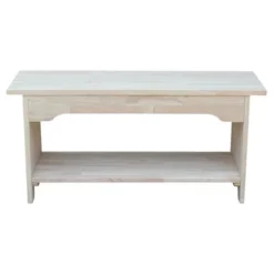 Brookstone Bench Unfinished - International Concepts