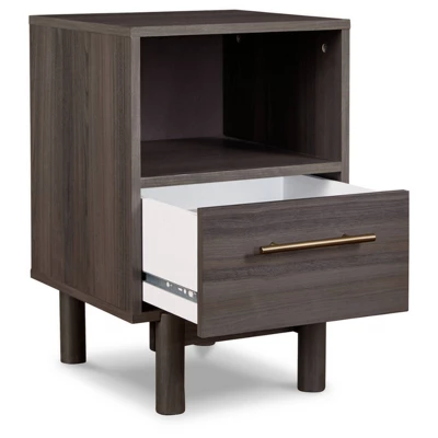 Brymont Nightstand Black/Gray - Signature Design By Ashley 2 Brymont Nightstand Black/Gray - Signature Design By Ashley - Image 2