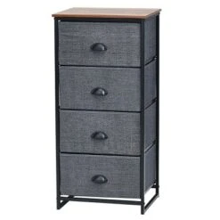 Costway 4 Drawers Dresser Chest Storage Tower Side Table Display Home Furniture -DreamNest Store GUEST aaa8765e d1a1 4a59 bb37 b6bdb9e4caed