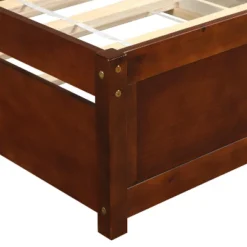 Twin Size Platform Bed Wood Bed Frame With Trundle-ModernLuxe -DreamNest Store GUEST aaeee7d4 b05c 4974 a14c 036aebe028bf