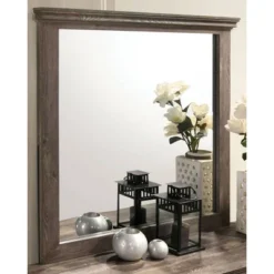 2pc Jacobia 6 Drawer Dresser And Mirror Set Gray - HOMES: Inside + Out 6 2pc Jacobia 6 Drawer Dresser And Mirror Set Gray - HOMES: Inside + Out -DreamNest Store GUEST ab690fa4 fee3 4e67 a601 ee3e46663de5