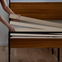 Nora Metal And Wood Platform Bed Frame - Brookside Home -DreamNest Store GUEST ab821015 b7d4 4dd2 adb1 c9f9d2673707