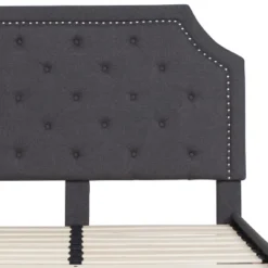 Flash Furniture Brighton Arched Tufted Upholstered Platform Bed -DreamNest Store GUEST ac34a31c 5054 4fd4 bc9f abdbe2393f1e