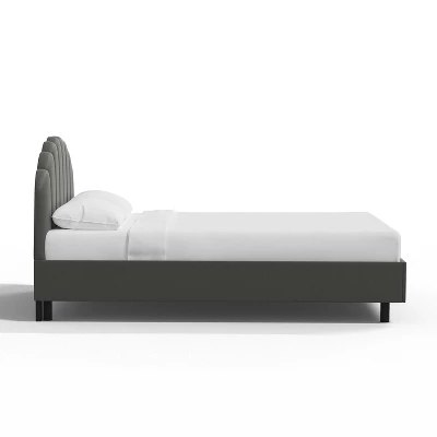 Emma Shell Upholstered Platform Bed - Skyline Furniture 2 Emma Shell Upholstered Platform Bed - Skyline Furniture - Image 2