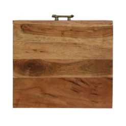 Terrell Handcrafted Boho Acacia Wood 3 Drawer Nightstand Dark Natural - Christopher Knight Home -DreamNest Store GUEST ad1fb4f3 da85 4971 8c6e 771a258e645c