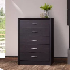 Tall Newport 5 Drawer Dresser - CorLiving -DreamNest Store GUEST adc2d6fd 4bde 4b29 9ee3 595519f0e163