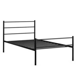 Costway Twin Size Metal Bed Frame Platform Mattress Foundation W/ Headboard Black -DreamNest Store GUEST adeae38c 275c 46ed 89c2 627f4e3934bb