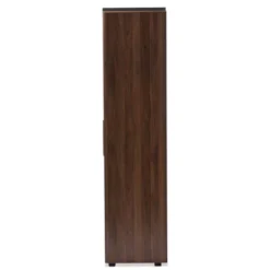 7 Shelf Wardrobe Rikke Two-Tone Wood Storage Cabinet Brown - Baxton Studio -DreamNest Store GUEST aebccf9e 0b9e 48d0 858b c30247ab1622