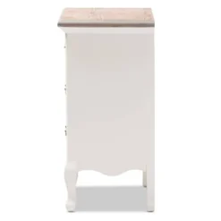 Capucine Two-Tone Natural Whitewashed Oak Finished Wood 3 Drawer Nightstand White - Baxton Studio 14 Capucine Two-Tone Natural Whitewashed Oak Finished Wood 3 Drawer Nightstand White - Baxton Studio -DreamNest Store GUEST aec3140e 38e2 499c 8921 9bedbd4cbd14