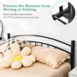 Costway Twin/Full/Queen Size Metal Bed Frame Platform Mattress Foundation With Headboard Footboard 17 Costway Twin/Full/Queen Size Metal Bed Frame Platform Mattress Foundation With Headboard Footboard -DreamNest Store GUEST af22daa9 cf48 4fc9 9519 1c81b8d626b7