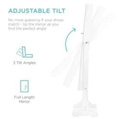 Best Choice Products 6-Tier Standing Mirror Lockable Storage Organizer Cabinet Armoire W/ Velvet Interior -DreamNest Store GUEST afa31c34 23a2 481f b2b4 3ea25cb84c01