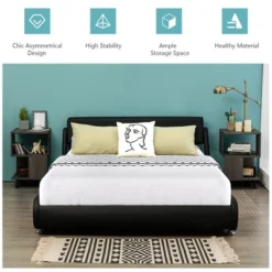 Costway 2 PCS Nightstand Set Modern Side End Table Storage Shelf Grey -DreamNest Store GUEST aff2ef68 afb7 4230 bd3e acb74a3107e8