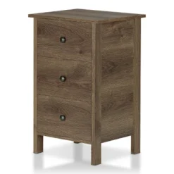 Cecilia 3 Drawer Nightstand Walnut - MiBasics -DreamNest Store GUEST aff7641f daca 40cf 9fc8 d6998ab22678