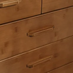 HOMCOM Tall Dresser For Bedroom, 7 Drawer Dresser, Chest Of Drawers With Bamboo Frame, Brown -DreamNest Store GUEST b0769103 cb41 4a32 80b2 87389ef25be8