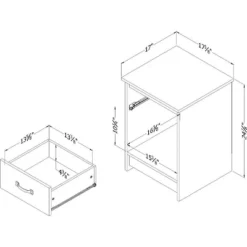 Tassio 1 Drawer Nightstand - South Shore 17 Tassio 1 Drawer Nightstand - South Shore -DreamNest Store GUEST b14d74d4 b36e 41e7 973b f8a2b782c36d