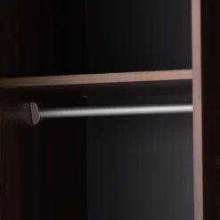 7 Shelf Wardrobe Rikke Two-Tone Wood Storage Cabinet Brown - Baxton Studio -DreamNest Store GUEST b1994349 3b44 44f4 976e bbb9cb9f10bf