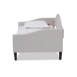 Twin Milligan Upholstered And Wood Daybed - Baxton Studio 12 Twin Milligan Upholstered And Wood Daybed - Baxton Studio -DreamNest Store GUEST b1a43fd2 c4bd 41d7 8c90 8ee5916081a6