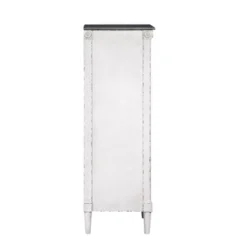 Magg 4 Drawer Jewelry Chest With Flip Up Mirror Antique White/Antique Gray Two Tone - HOMES: Inside + Out -DreamNest Store GUEST b1e229a3 2adc 4df7 881a 97c67956677e