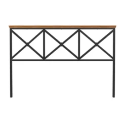 Ashford Metal Headboard Textured Black With Oak Finished Wood - Hillsdale Furniture -DreamNest Store GUEST b21aa1d2 1235 4857 ac30 127f11cdea51