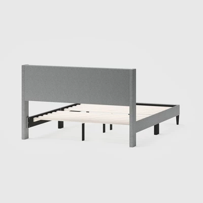 Queen Lindon Chevron Upholstered Bed In A Box - RST Brands 4 Queen Lindon Chevron Upholstered Bed In A Box - RST Brands - Image 4