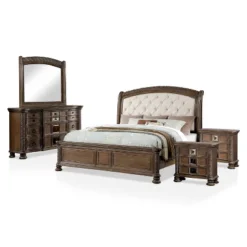 5pc Lellen Bedroom Set Beige/Rustic Natural Tone - HOMES: Inside + Out -DreamNest Store GUEST b2ad9c3e b02f 44bf ae12 78d007aaaa0f