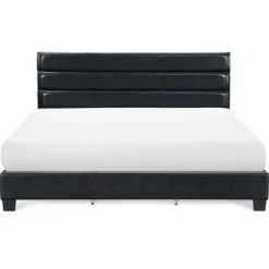 Hudson Leather Upholstered Bed Black - ClickDecor -DreamNest Store GUEST b332d1ad e7b4 4906 a320 1be04b8520de