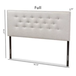 Windsor Modern And Contemporary Fabric Upholstered Headboard Beige - Baxton Studio 11 Windsor Modern And Contemporary Fabric Upholstered Headboard Beige - Baxton Studio -DreamNest Store GUEST b446a942 778d 486d 89d6 6e0e8e8a21e9