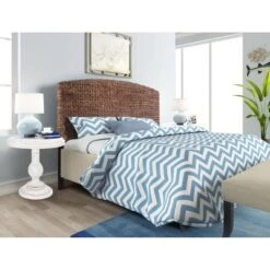 King Estern Banana Leaf Panel Headboard Dark Brown - Summerland Home -DreamNest Store GUEST b556b42a 4ec4 461b ae91 39a769dde82a