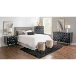 6 Drawer Geo Textured Dresser - Linon -DreamNest Store GUEST b5621b9e 8b90 43f9 93f9 60c2dac53daf