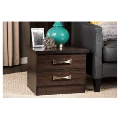 Colburn Modern And Contemporary 2 - Drawer Wood Storage Nightstand Bedside Table - Dark Brown Finish - Baxton Studio 5 Colburn Modern And Contemporary 2 - Drawer Wood Storage Nightstand Bedside Table - Dark Brown Finish - Baxton Studio -DreamNest Store GUEST b5b8b54e 3f54 4064 9bca e013a53673b0