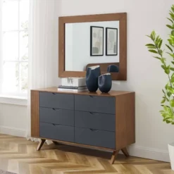 Dylan Dresser And Mirror Walnut - Modway -DreamNest Store GUEST b675d63f e5f8 4a3a bc06 2e17d9ec110e