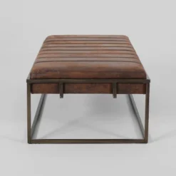 Magdalene Modern Fabric Ottoman Bench Brown - Christopher Knight Home -DreamNest Store GUEST b72c9194 cefd 4787 9edb a04e9b8a573f