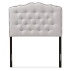 Lucy Modern And Contemporary Fabric Headboard - Baxton Studio
