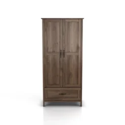 Nurembo 1 Drawer Wardrobe Closet Distressed Walnut - HOMES: Inside + Out 17 Nurembo 1 Drawer Wardrobe Closet Distressed Walnut - HOMES: Inside + Out -DreamNest Store GUEST b7bc84fe f8f8 4b3f 922c a51d8fee7cb7