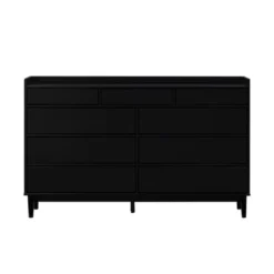 Mid-Century Modern Solid Wood 9 Drawer Horizontal Dresser - Saracina Home 17 Mid-Century Modern Solid Wood 9 Drawer Horizontal Dresser - Saracina Home -DreamNest Store GUEST b8326513 d1f9 4b66 aa98 cbcef4c3e0c3