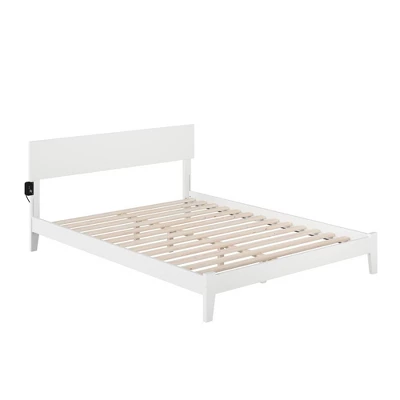 King Orlando Platform Bed White - AFI 4 King Orlando Platform Bed White - AFI - Image 4