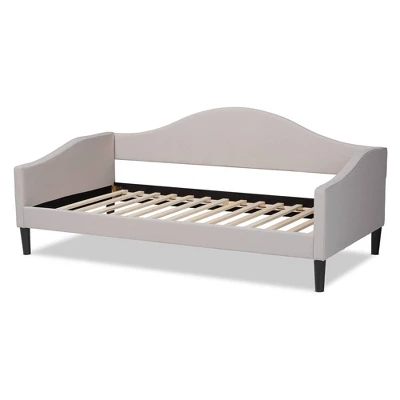 Twin Milligan Upholstered And Wood Daybed - Baxton Studio 4 Twin Milligan Upholstered And Wood Daybed - Baxton Studio - Image 4