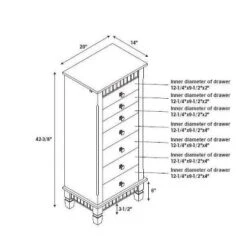 Tierra Contemporary Jewelry Armoire Merlot Brown - Powell Company -DreamNest Store GUEST b8b58836 48e4 41ae 9c96 317107c9c6ea