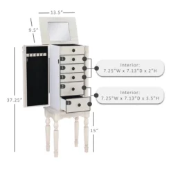 Obrecht Jewelry Armoire Off White - Powell Company -DreamNest Store GUEST b9499fe3 9400 4ae6 b729 14aae2608b8d