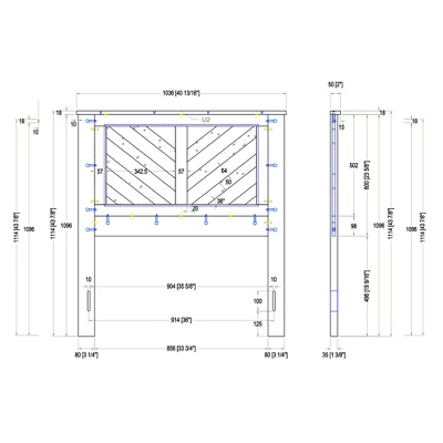 Glenwillow Home LaFerme Wood Panel Headboard 4 Glenwillow Home LaFerme Wood Panel Headboard - Image 4